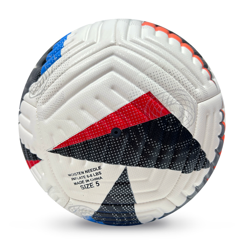 High Quality Size 5 Soccer Ball Machine-Sewn PVC with Print Logo for Sports Training Leisure Competitive Matches,Arc Bleu Sports