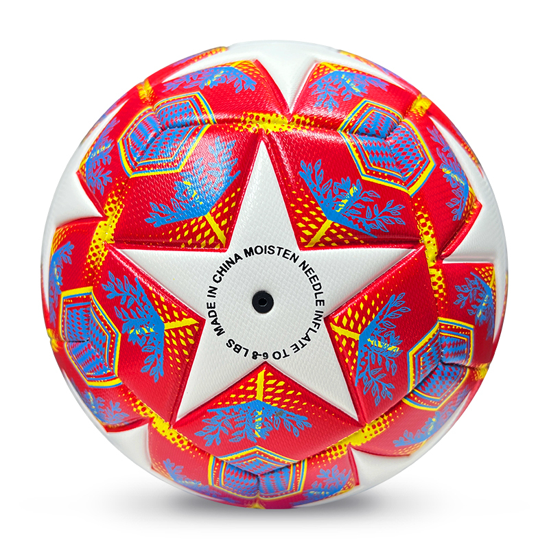 High Quality Size 5 Soccer Ball Machine-Sewn PVC with Print Logo for Sports Training Leisure Competitive Matches,Спортивные мероприятия Blue Arc
