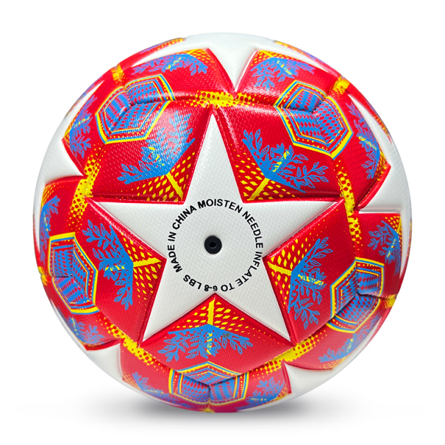 High Quality Size 5 Soccer Ball Machine-Sewn PVC with Print Logo for Sports Training Leisure Competitive Matches,Спортивные мероприятия Blue Arc