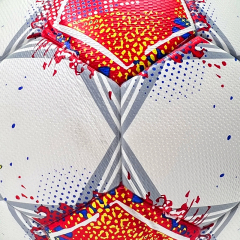 2025 High Quality Customized PU Foam Leather Football Ball Size 5 Popular Design for Sports Matches Training,Blue Arc Sport