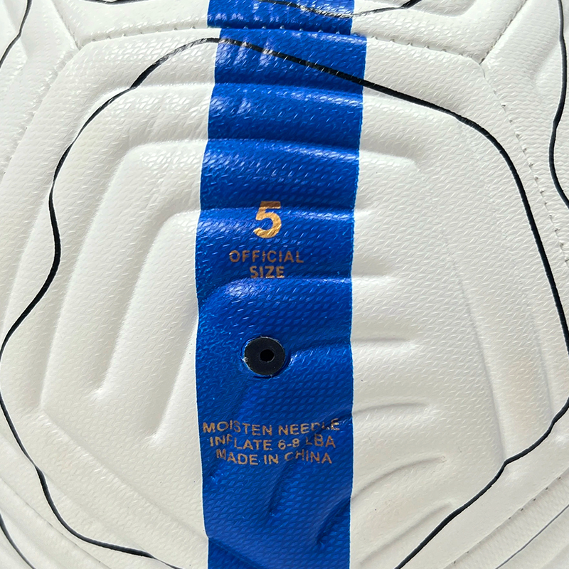 High Quality Size 5 Soccer Ball Machine-Sewn PVC with Print Logo for Sports Training Leisure Competitive Matches,Arc Bleu Sports
