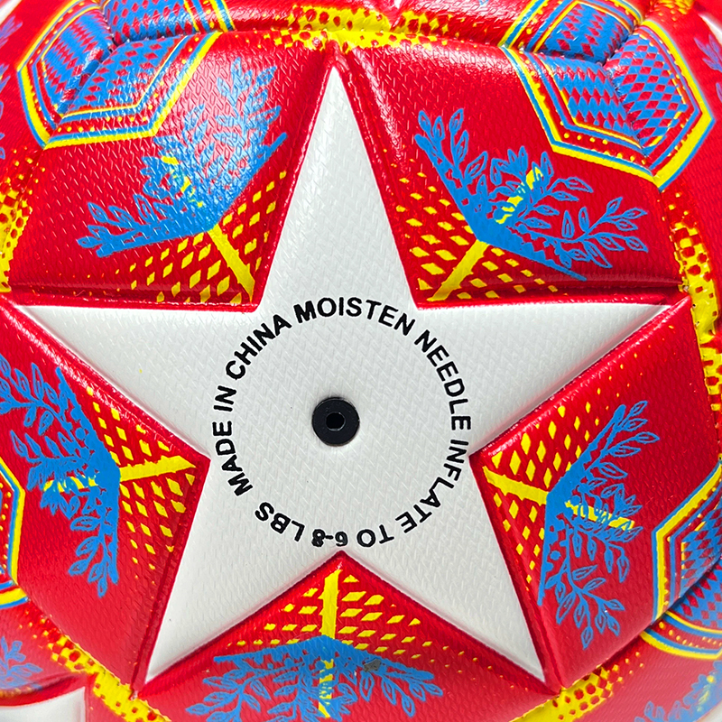 High Quality Size 5 Soccer Ball Machine-Sewn PVC with Print Logo for Sports Training Leisure Competitive Matches,Спортивные мероприятия Blue Arc