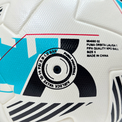 2025 High Quality Customized PU Foam Leather Football Ball Size 5 Popular Design for Sports Matches Training,Blue Arc Sports