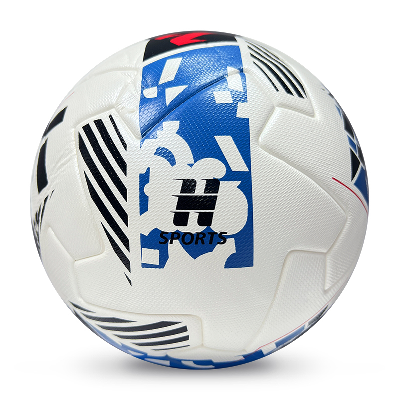 2025 High Quality Customized PU Foam Leather Football Ball Size 5 Popular Design for Sports Matches Training,Blue Arc Sports