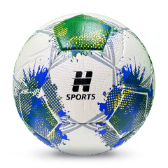 2025 High Quality Customized PU Foam Leather Football Ball Size 5 Popular Design for Sports Matches Training,Blue Arc Sport