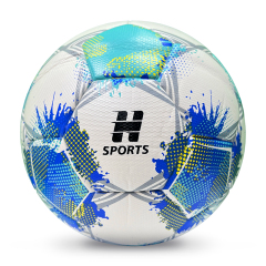 2025 High Quality Customized PU Foam Leather Football Ball Size 5 Popular Design for Sports Matches Training,Blue Arc Sports
