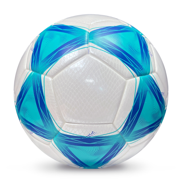 2025 High Quality Football New Fashion Customize Logo Soccer Ball For Game,Blue Arc Sports