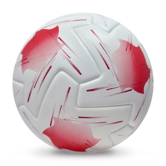 2025 High Quality Customized PU Foam Leather Football Ball Size 5 Popular Design for Sports Matches Training,Blue Arc Sport