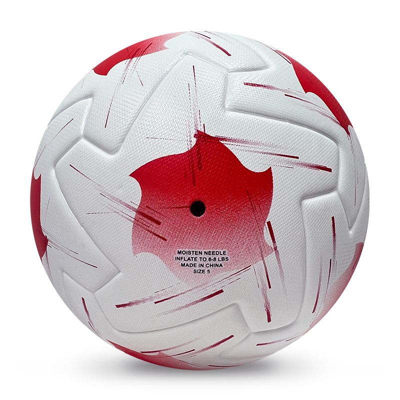 2025 High Quality Customized PU Foam Leather Football Ball Size 5 Popular Design for Sports Matches Training,Blue Arc Sport