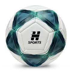 High Quality Size 5 Soccer Ball Machine-Sewn PVC with Print Logo for Sports Training Leisure Competitive Matches,Blue Arc Sports