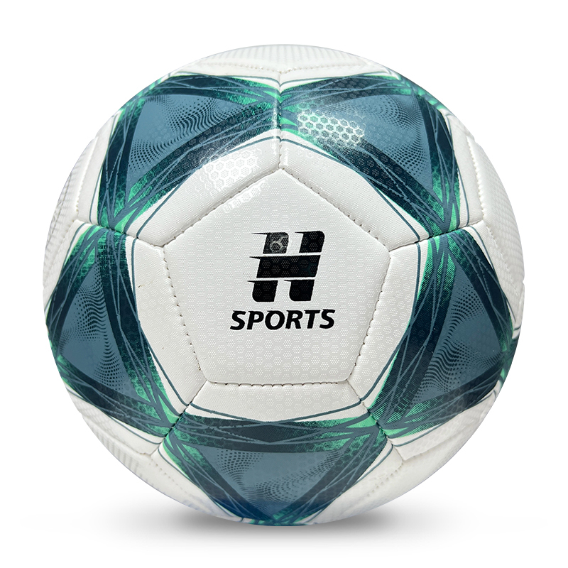 High Quality Size 5 Soccer Ball Machine-Sewn PVC with Print Logo for Sports Training Leisure Competitive Matches,Arc Bleu Sports