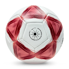 High Quality Size 5 Soccer Ball Machine-Sewn PVC with Print Logo for Sports Training Leisure Competitive Matches,Blue Arc Sports