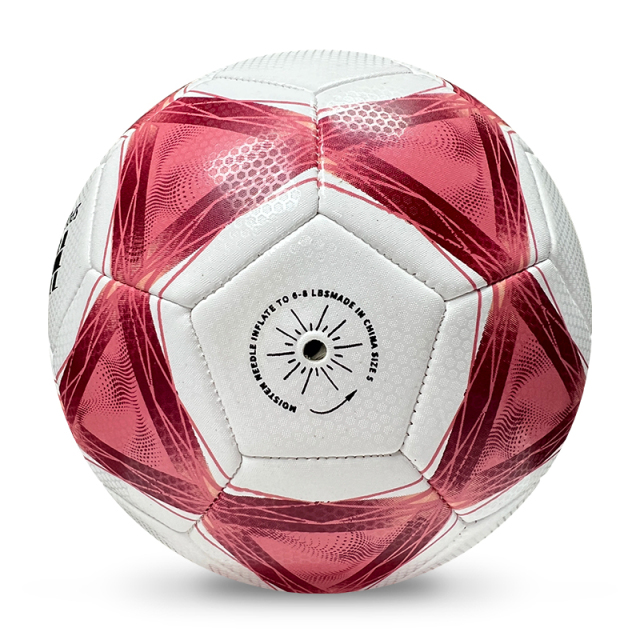 High Quality Size 5 Soccer Ball Machine-Sewn PVC with Print Logo for Sports Training Leisure Competitive Matches,Arc Bleu Sports