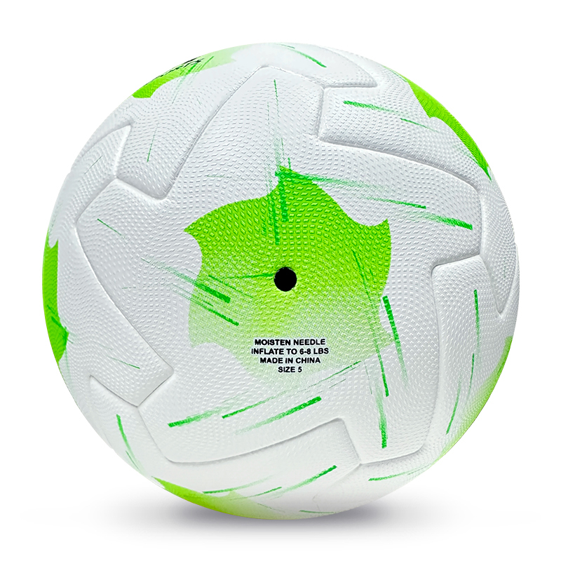 2025 High Quality Customized PU Foam Leather Football Ball Size 5 Popular Design for Sports Matches Training,Blue Arc Sport
