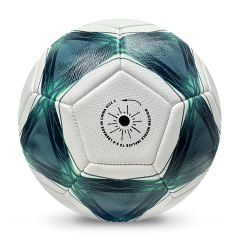 High Quality Size 5 Soccer Ball Machine-Sewn PVC with Print Logo for Sports Training Leisure Competitive Matches,Blue Arc Sports