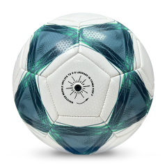High Quality Size 5 Soccer Ball Machine-Sewn PVC with Print Logo for Sports Training Leisure Competitive Matches,Arc Bleu Sports