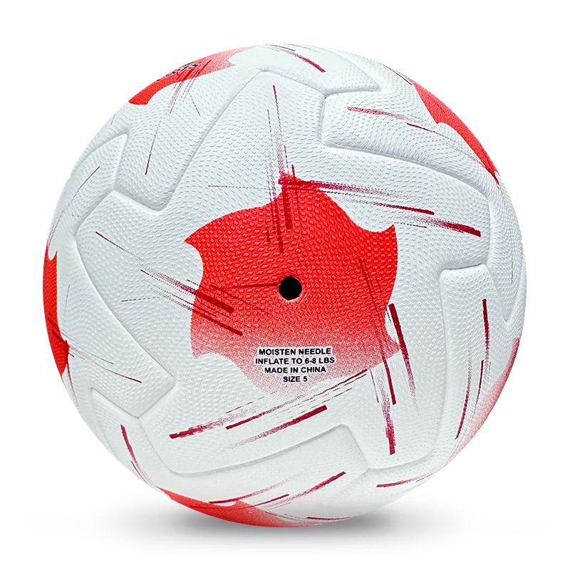2025 High Quality Customized PU Foam Leather Football Ball Size 5 Popular Design for Sports Matches Training,Blue Arc Sport