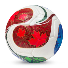 2025 High Quality Customized PU Foam Leather Football Ball Size 5 Popular Design for Sports Matches Training,Blue Arc Sports