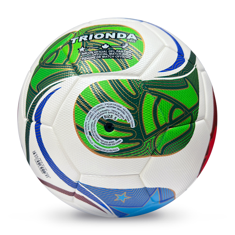 2025 High Quality Customized PU Foam Leather Football Ball Size 5 Popular Design for Sports Matches Training,Blue Arc Sports