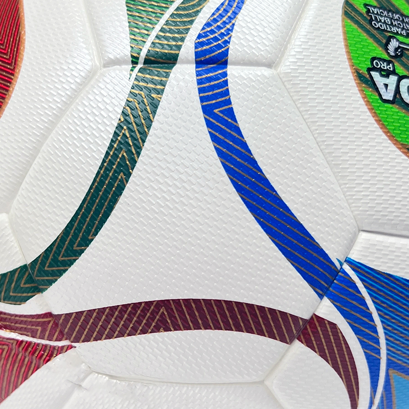 2025 High Quality Customized PU Foam Leather Football Ball Size 5 Popular Design for Sports Matches Training,Blue Arc Sports