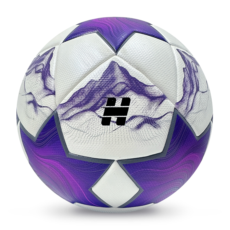 2025 High Quality Customized PU Foam Leather Football Ball Size 5 Popular Design for Sports Matches Training,Blue Arc Sports