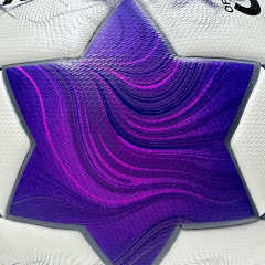 2025 High Quality Customized PU Foam Leather Football Ball Size 5 Popular Design for Sports Matches Training,Blue Arc Sports
