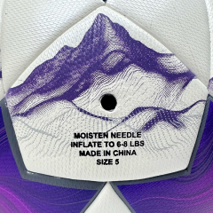 2025 High Quality Customized PU Foam Leather Football Ball Size 5 Popular Design for Sports Matches Training,Blue Arc Sports