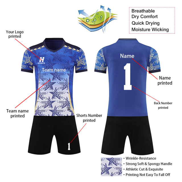Euro 2025 High Quality Soccer Wear Top Style Football Jerseys Printed Name Men Adults Kids National Teams Focusing Germany,Blue Arc Sports