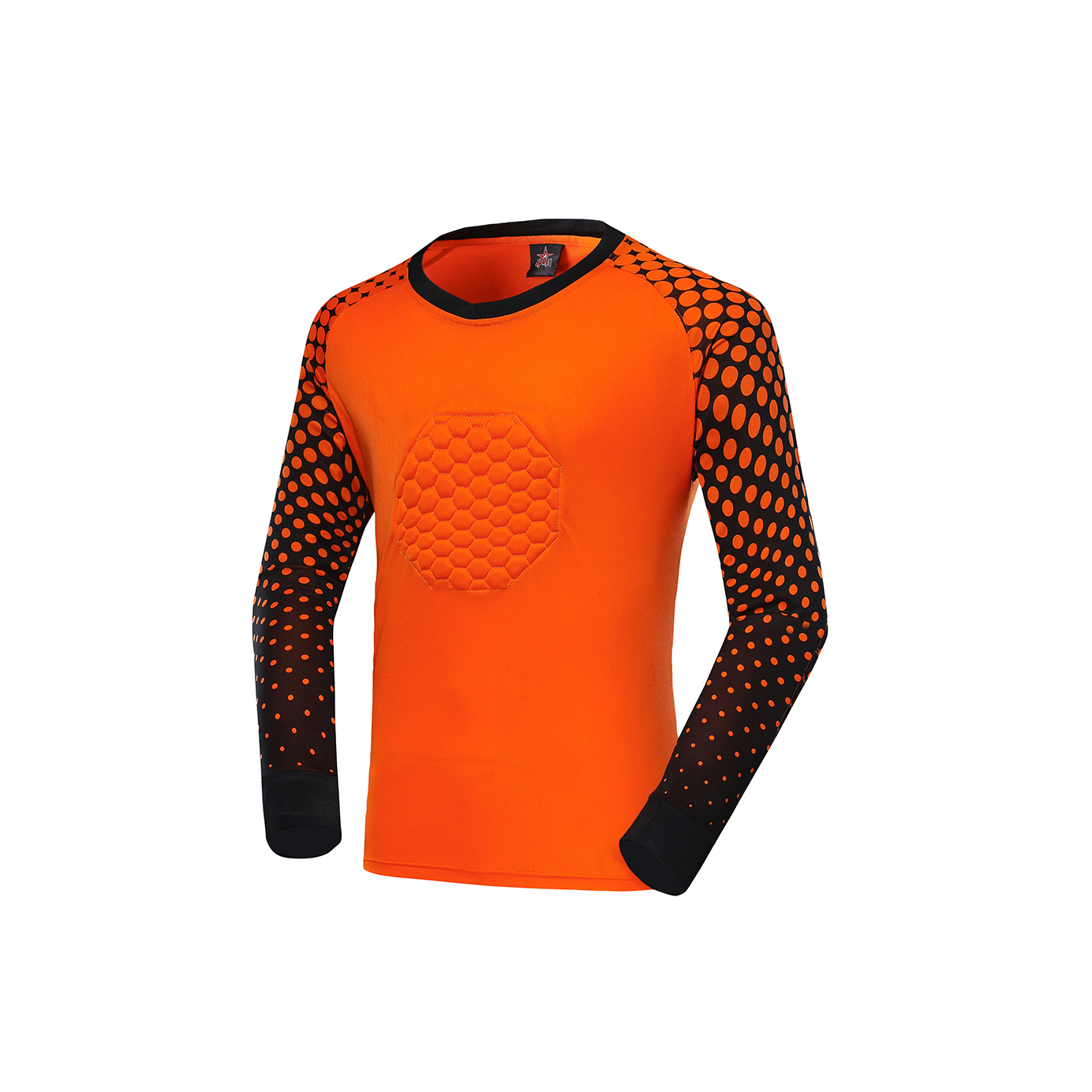 Custom Soccer Goalie Training Protector Kids Long Sleeve Football Goalkeeper Tops Jerseys Kits Sponge Customizable Goalkeeper,Blue Arc Sports