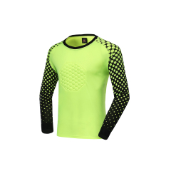 Custom Soccer Goalie Training Protector Kids Long Sleeve Football Goalkeeper Tops Jerseys Kits Sponge Customizable Goalkeeper,Blue Arc Sports