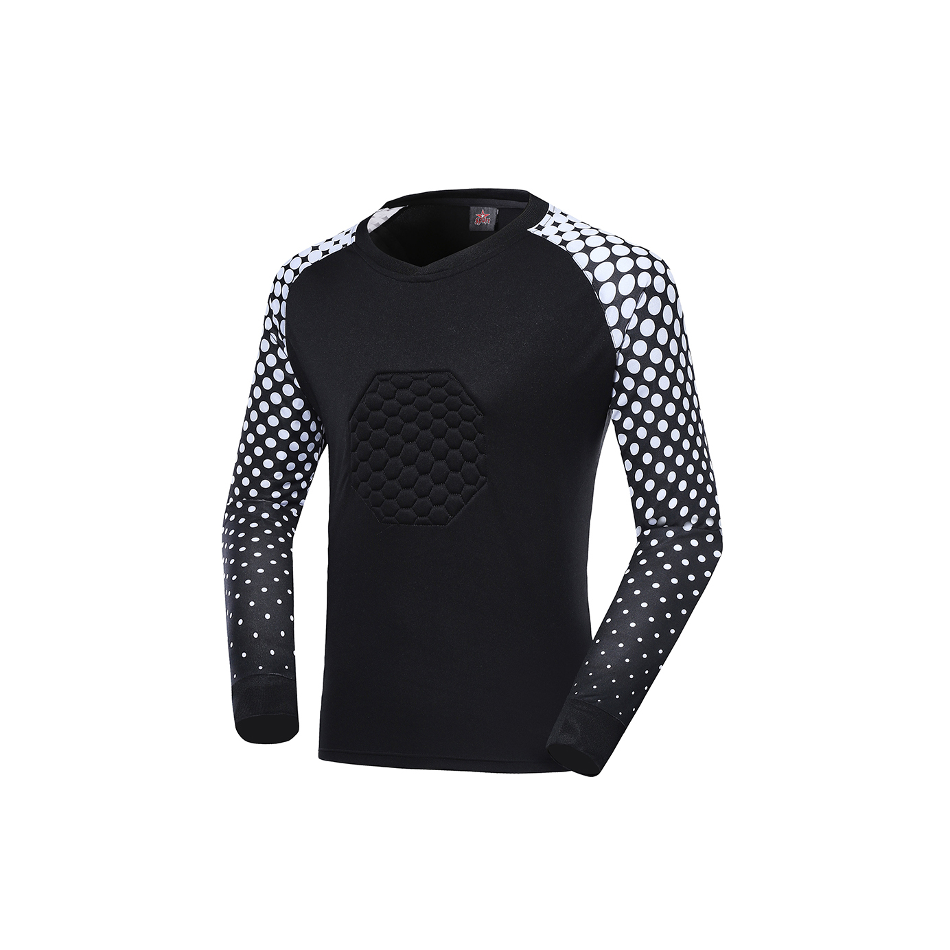 Custom Soccer Goalie Training Protector Kids Long Sleeve Football Goalkeeper Tops Jerseys Kits Sponge Customizable Goalkeeper,Blue Arc Sports