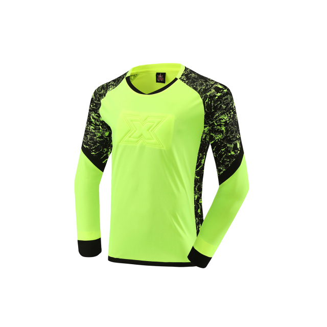 Custom Soccer Goalie Training Protector-Long Sleeve Football Goalkeeper Tops New Features Jersey Kits,Blue Arc Sports