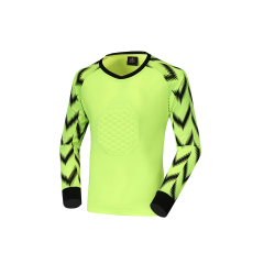 Custom Soccer Goalie Training Protector Long Sleeve Football Goalkeeper Tops New Jersey Kits with Sponge Features,Blue Arc Sports
