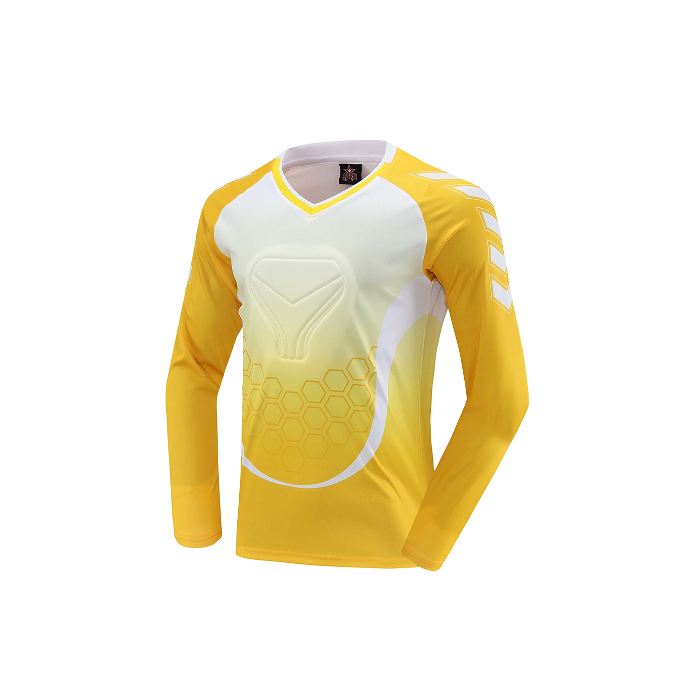Custom Soccer Goalie Training Protector Long Sleeve Goalkeeper Jerseys Kits Name Polyester Football Goalkeeper Tops Adults,Blue Arc Sports