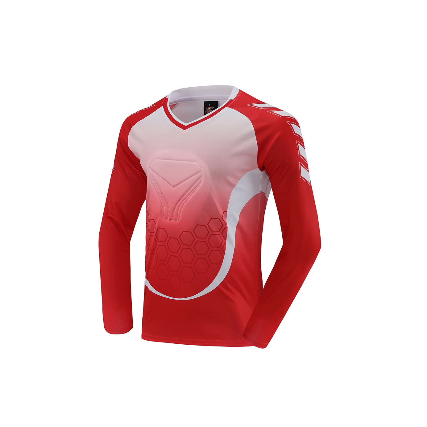 Custom Soccer Goalie Training Protector Long Sleeve Goalkeeper Jerseys Kits Name Polyester Football Goalkeeper Tops Adults,Blue Arc Sports