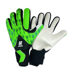 Best Quality Customizable Gaelic Football Gloves New PU Leather Latex Goalkeeper Protection Outdoor Sports Training Guanti,Blue Arc Sports