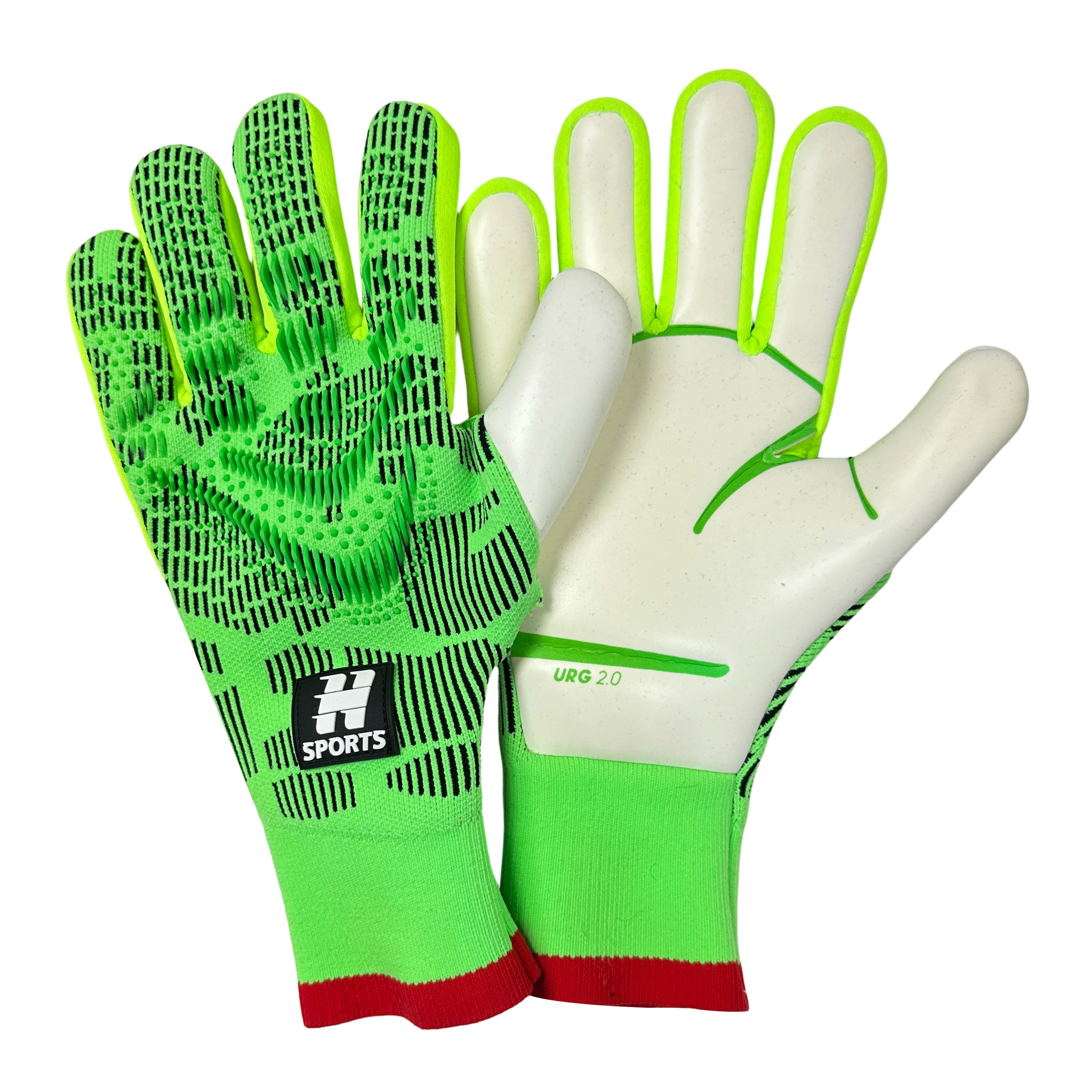 Best-Goalkeeper Professional Football Gloves PU Leather Rubber Latex Breathable Buckle Anti-Slip Anti-Fall Training Outdoor Use,Sukan Arka Biru