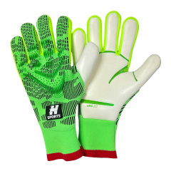 Best-Goalkeeper Professional Football Gloves PU Leather Rubber Latex Breathable Buckle Anti-Slip Anti-Fall Training Outdoor Use,Sukan Arka Biru