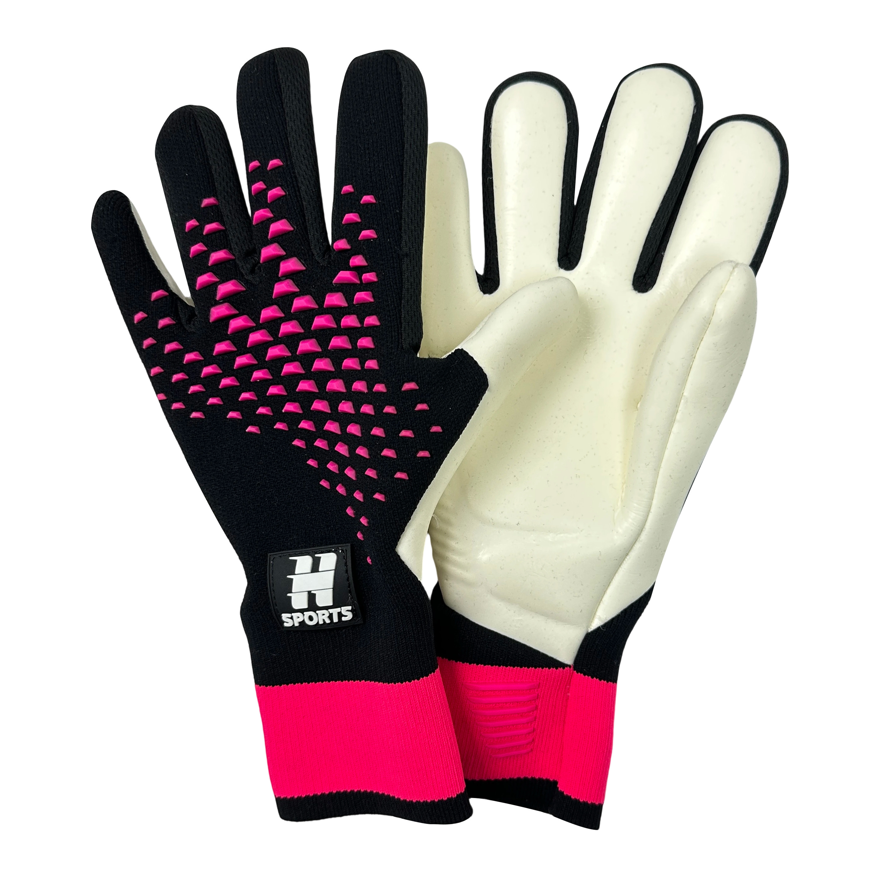 Best-Goalkeeper Professional Football Gloves PU Leather Rubber Latex Breathable Buckle Anti-Slip Anti-Fall Training Outdoor Use,Blue Arc Sports
