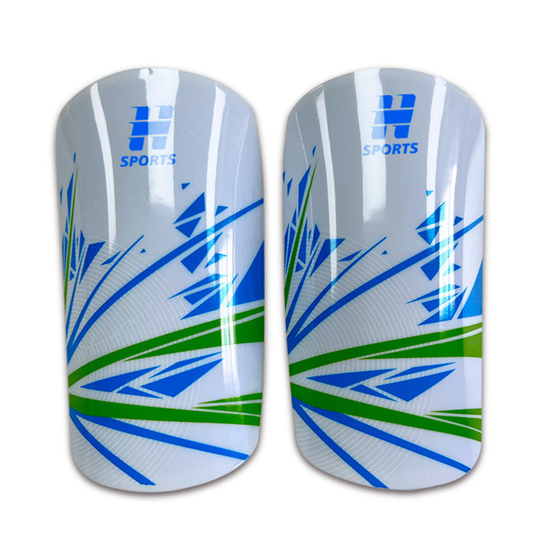 Customizable Adult Football Leg Guards Knee Pads Plastic Sports Inserts Student Outdoor Competition Training Made Durable EVA,Blue Arc Sport