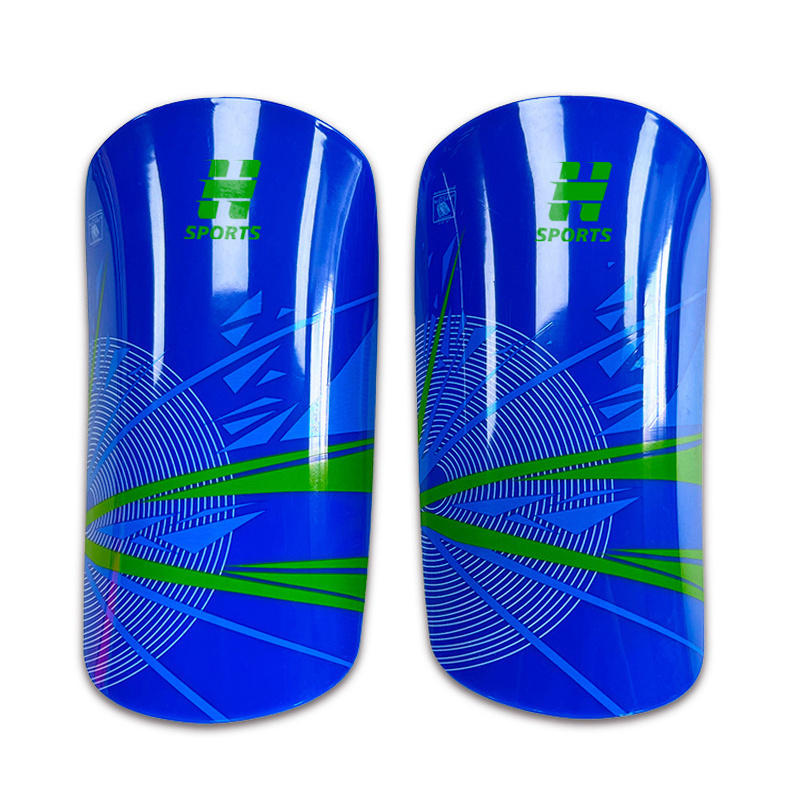 Customizable Adult Football Leg Guards Knee Pads Plastic Sports Inserts Student Outdoor Competition Training Made Durable EVA,Blue Arc Sport
