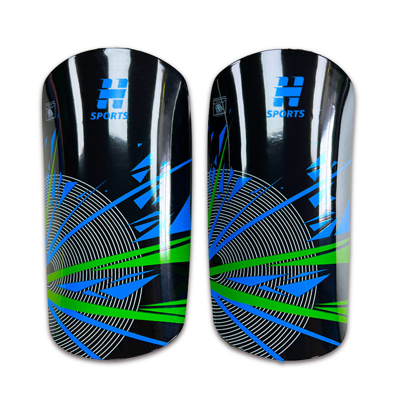 Customizable Adult Football Leg Guards Knee Pads Plastic Sports Inserts Student Outdoor Competition Training Made Durable EVA,Blue Arc Sport