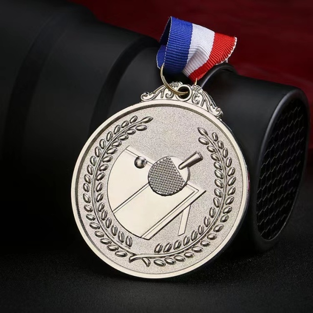 2025 H Sports Custom Metal Pingpong Medal Cup with Gold Medal for Championship,ブルーアークスポーツ