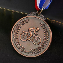 2025 H Sports Custom Metal Bicycle Medal Cup with Gold Medal for Championship,Arc Bleu Sports