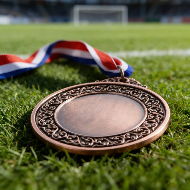 2025 H Sports Custom Metal Soccer Medal Cup with Gold Football Model 1 for Championship,بلو آرك سبورتس