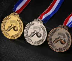 2025 H Sports Model 1 Custom Metal Soccer Medal Cup with Gold Medals,Blue Arc Sports