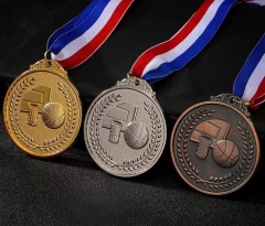 2025 H Sports Custom Metal Basketball Medal Cup Gold Model 1 for Championship,ブルーアークスポーツ