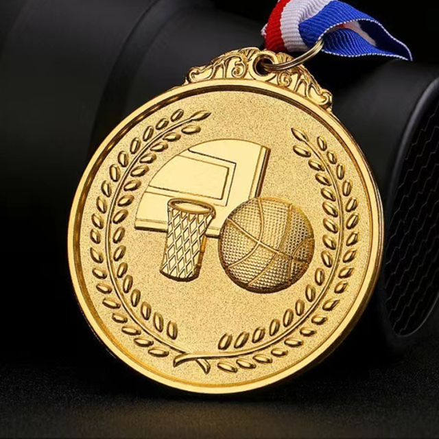 2025 H Sports Custom Metal Basketball Medal Cup Gold Model 1 for Championship,ブルーアークスポーツ