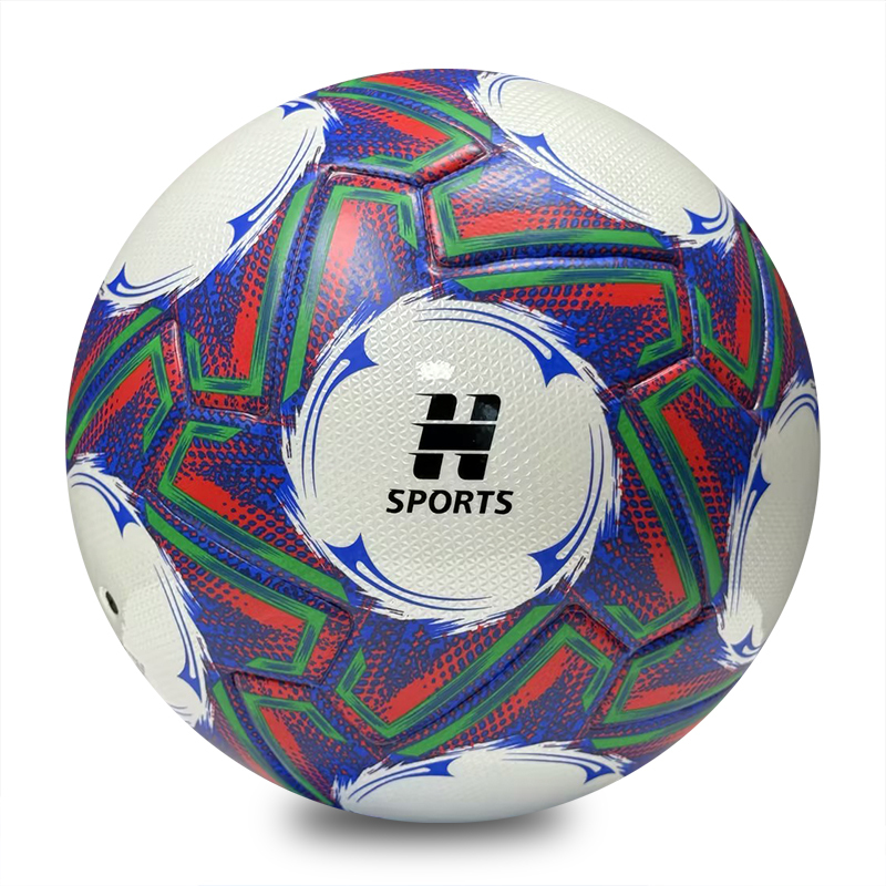 Factory Direct Thermal Bonded Soccer Ball PU Material Professional Match Football Size 5 Durable Seamless Outdoor Training Competitive Price Wholesale,Blue Arc Sport