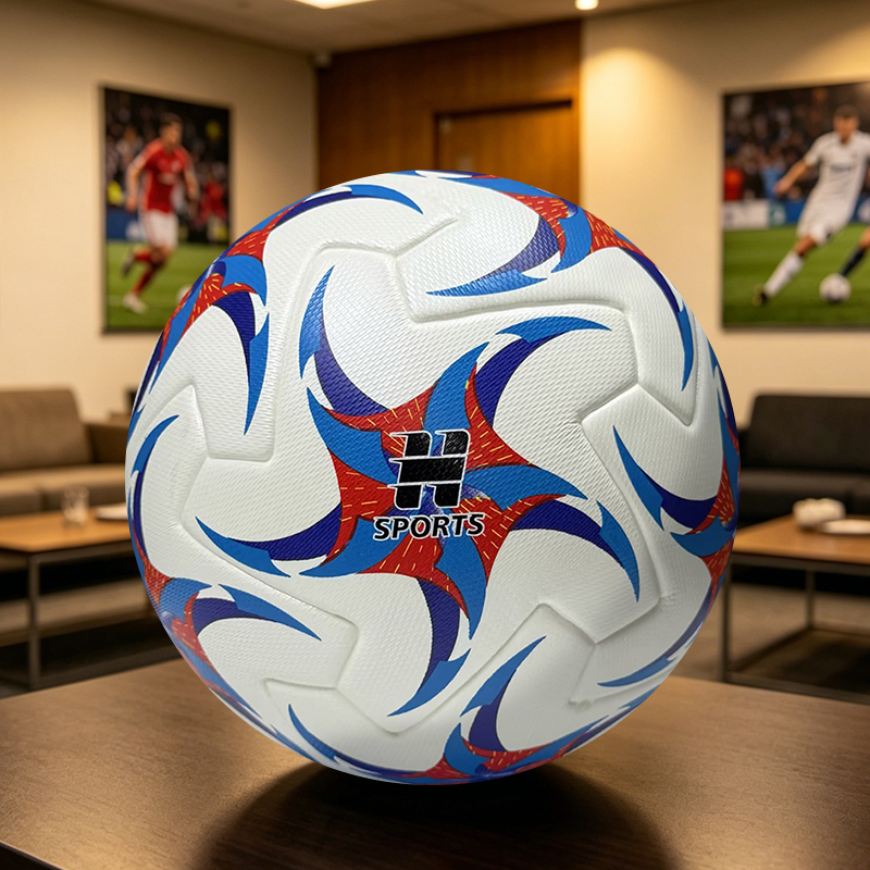 2026 New Thermal Bonded Soccer Ball PU Leather Professional Match Ball Size 5 Seamless Technology Durable Training Football Outdoor Game Custom Logo OEM,Спортивные мероприятия Blue Arc